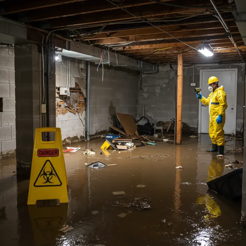 Flooded Basement Electrical Hazard in South Rockwood, MI Property